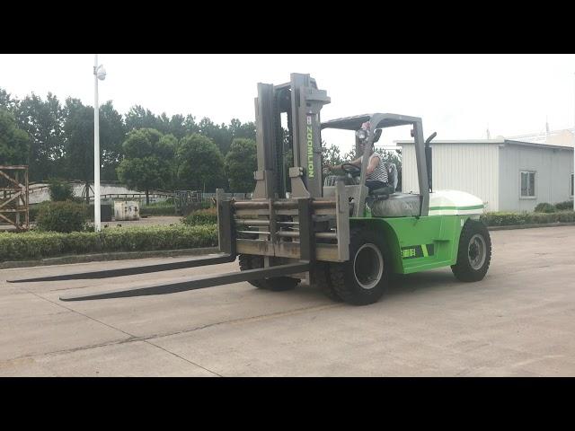 10ton diesel forklift with fork positioner