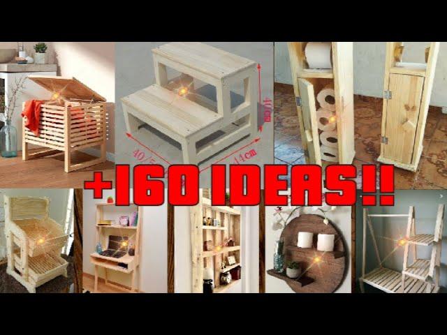 160 Ideas de madera que puedes hacer para vender y Generar Ingresos 