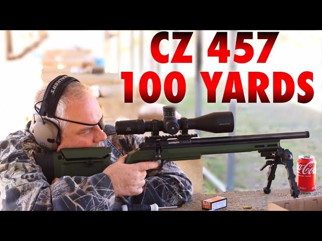 CZ 457 at 100 Yards . First Tests