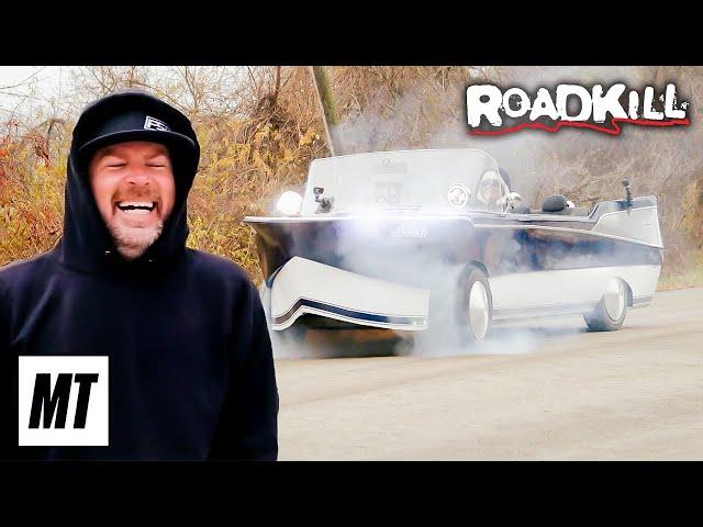 Burnouts in a Boat Car!  | Roadkill