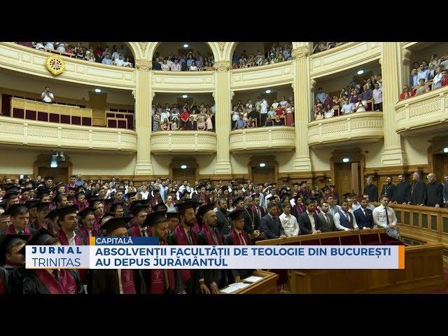 Absolvenții Facultății de Teologie din București au depus jurământul