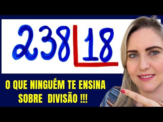 APRENDA DIVISÃO PASSO A PASSO !! Matemática básica todo dia.