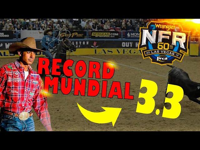 RECORD MUNDIAL TEAM ROPING- NFR 2017-JUNIOR NOGUEIRA E KALEB DRIGGERS - 3.3 SECONDS!!!