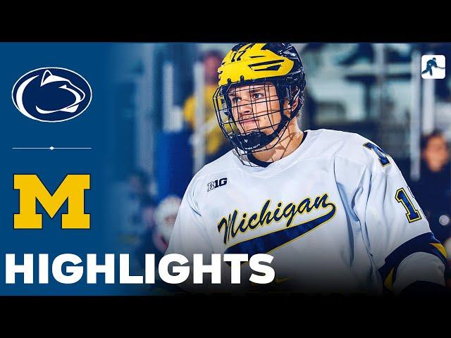 Penn State vs Michigan | NCAA College Hockey | Highlights - November 23, 2024