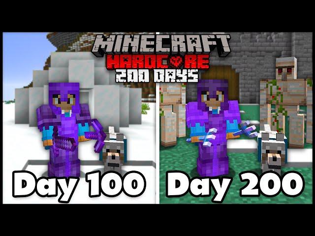 I Survived 200 Days In Hardcore Minecraft... Here's What Happened