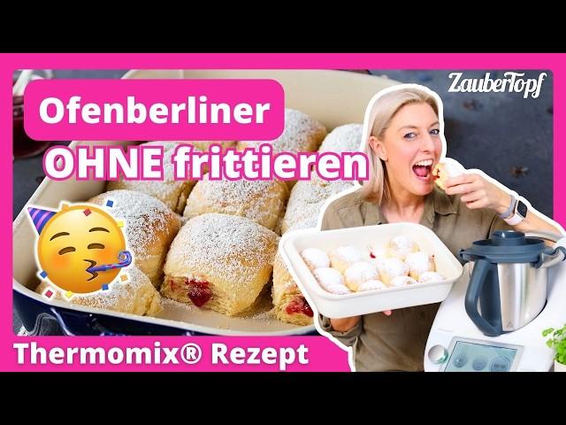  Die fluffigsten Ofenberliner OHNE frittieren  | Thermomix® Rezept