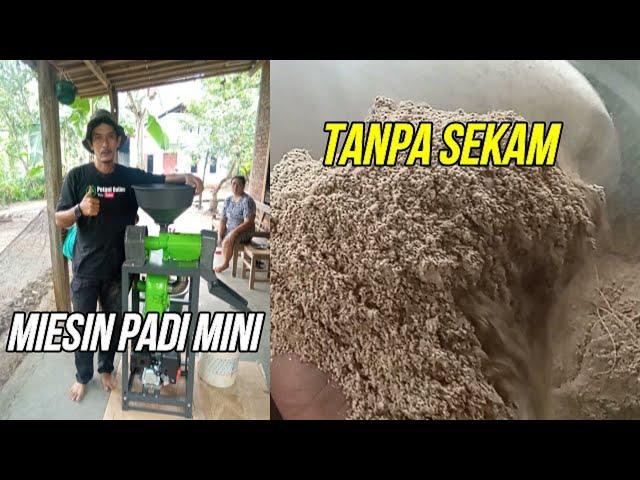 BELUM BANYAK YANG TAHU...!!! PENGGILINGAN PADI MINI INI TIDAK KELUAR SEKAM LANGSUNG JADI DEDAK HALUS