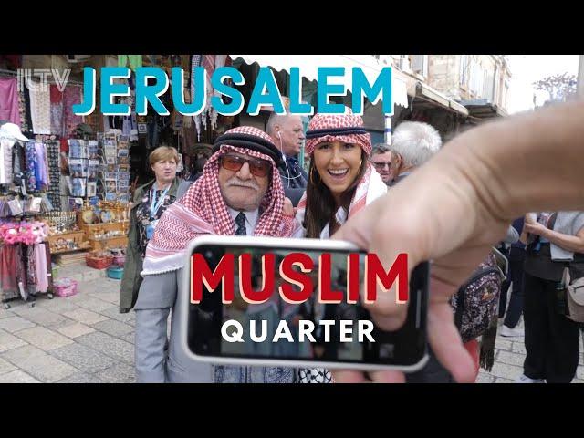 Explore the Muslim quarter in the Old City of Jerusalem!