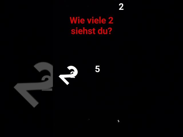 wie viele 2 siehst du?