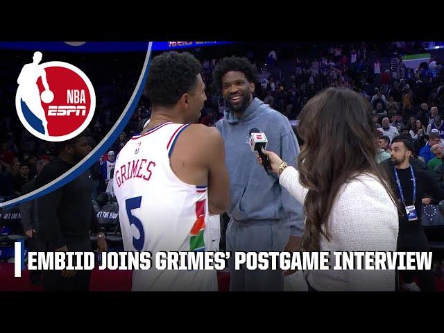 NO 50?!  Joel Embiid trolls Quentin Grimes after scoring career-high 44 PTS | NBA on ESPN