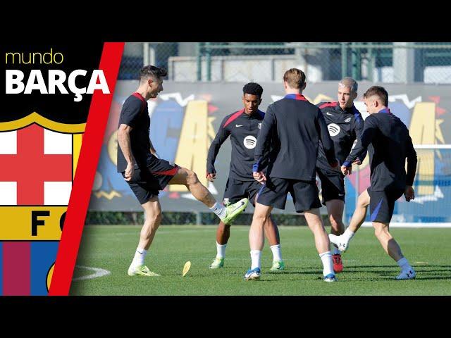 BARÇA: Último entrenamiento antes del CELTA - FC Barcelona | CON FERRAN y ERIC, SIN Lamine Yamal