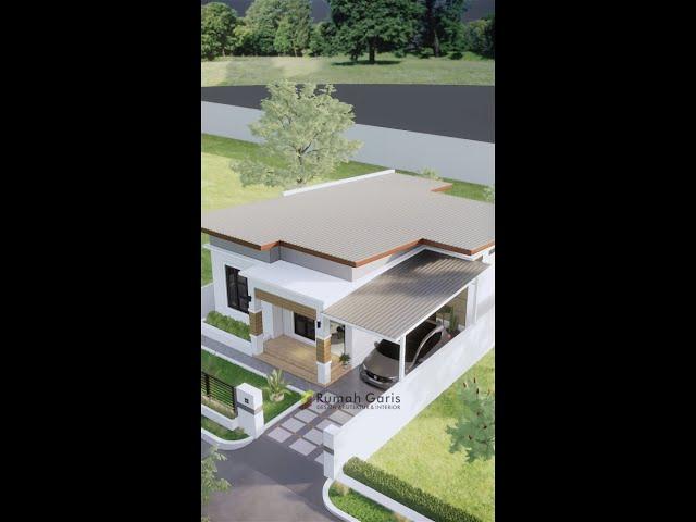 rumah minimalis 10x20 m | modal 200 jutaan | HOUSE PLAN DESIGN #shorts #rumahidaman #rumahgaris