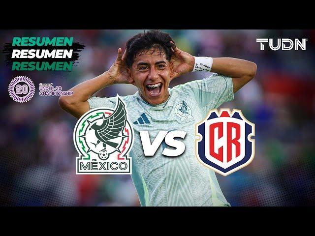 HIGHLIGHTS | México 2-1 Costa Rica | CONCACAF Sub20 Championship | TUDN