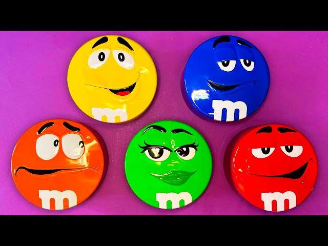 Satisfying Video | Unboxing Rainbow Chocolate M&M'S Candy From 5 M&M'S Boxes ASMR