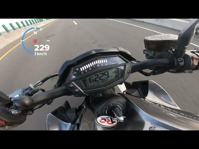 Kawasaki Z1000 Top Speed Test