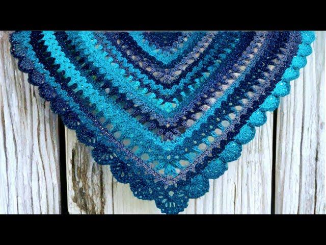 Easy Crochet Tutorial For Scarf Cowl Or Shawl - "Melancholy Echos"