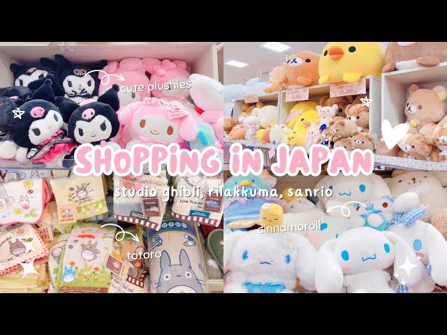 japan vlog  shopping in japan: sanrio, studio ghibli, rilakkuma, etc 