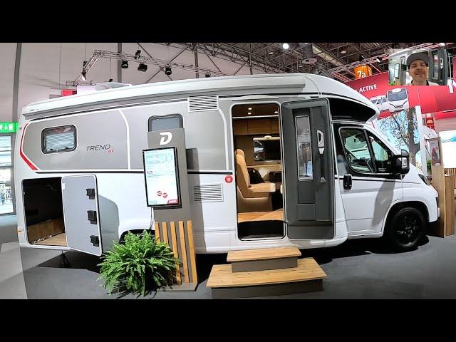 Dethleffs GT Trend T 7057 EB luxury RV Camper Van Fiat Camping car walkaround + interior V2142