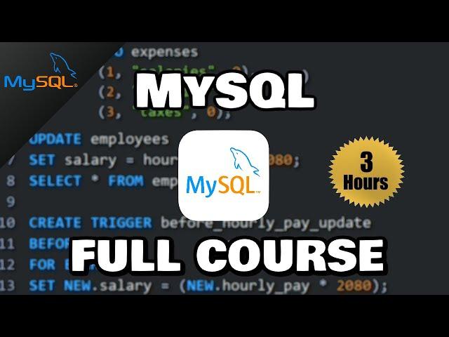 MySQL Full Course for free 