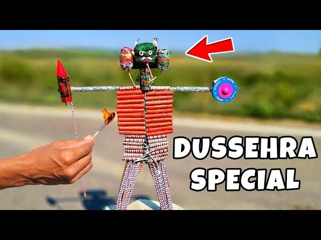 Dussehra Special- Ravan Made From Crackers  | पटाखों से बना दिया रावण | Ravan Dahan 2023