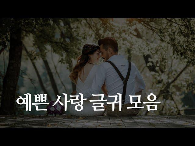 사랑글귀 모음 (예쁜 사랑글귀, 설레는 글귀)