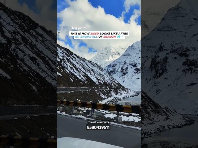 Sisu after snowfall#travel#manali #snow #mountains #nature#viral#tranding #ytshots#ytvideo