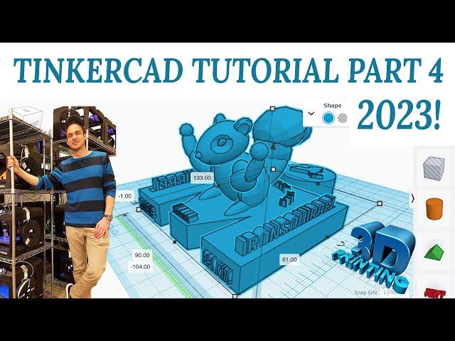 Tinkercad Tutorial Part 4 - The Workplane & Ruler Tool