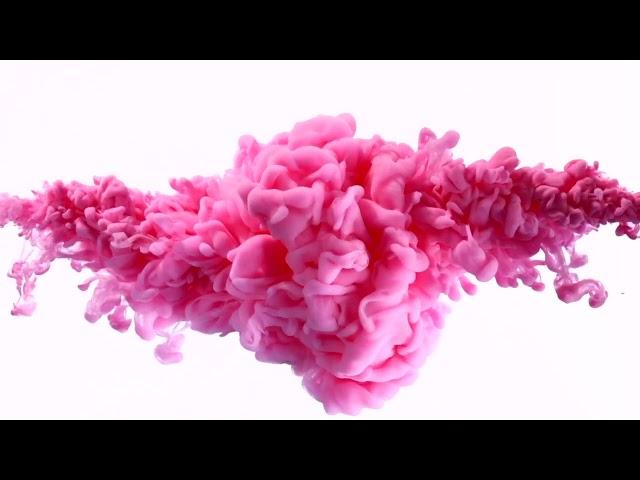 pink colour ink added in water | 4k video | #shooter , #reaction