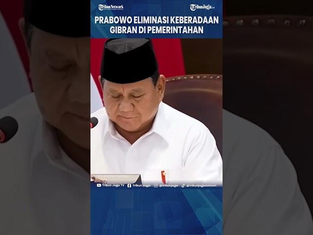 EMPAT TANDA PRABOWO MULAI KECILKAN PERAN WAPRES GIBRAN DI PEMERINTAHAN #Shorts