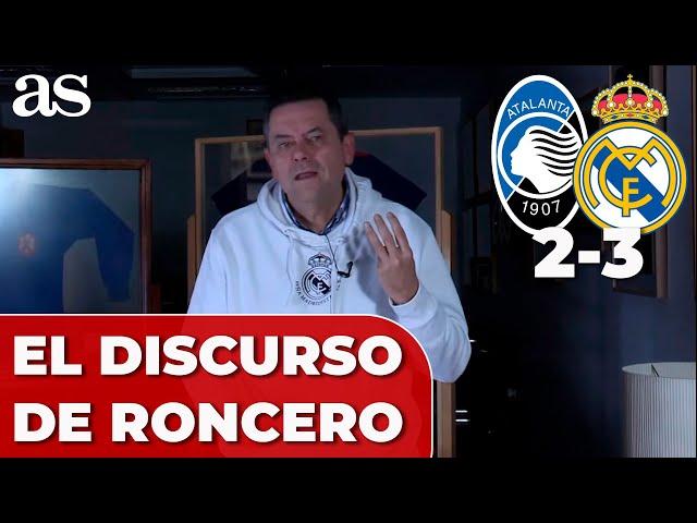 RONCERO PRESUME del AURA del MADRID en CHAMPIONS tras el ATALANTA 2 - REAL MADRID 3