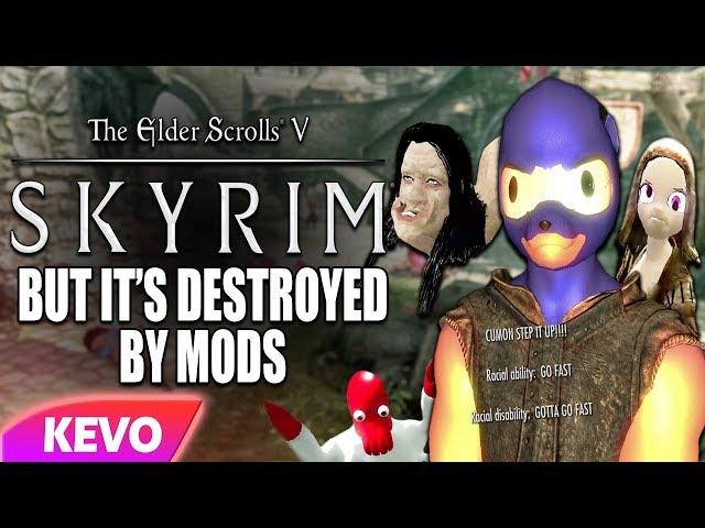 Skyrim but it's destroyed by mods