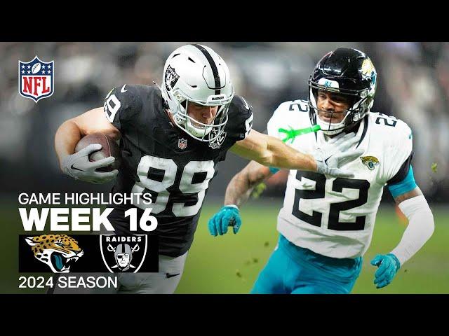 Jacksonville Jaguars vs. Las Vegas Raiders | 2024 Week 16 Game Highlights