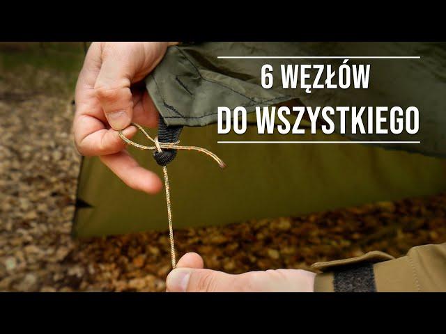 6 węzłów, które musisz znać i wykorzystasz do wszystkiego - Szkoła Biwakowania 28