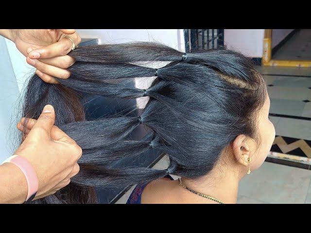 Amazing ponytail hairstyle for longhair| Very easy ponytail Hairstyle for weddings| #hairstyles#hair