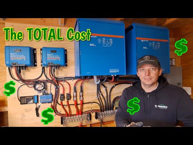 INFLATED COST Of Our 100% DIY Off Grid SOLAR SYSTEM 