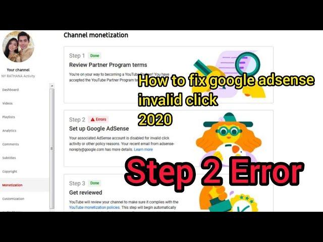 How to fix adsense error/Not existing account Step 2 Errors 2022