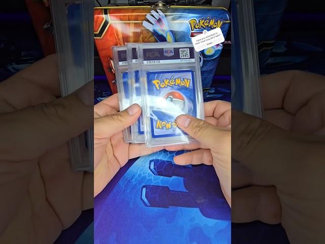 Revealing my PSA graded cards after a MONTH of waiting. #psacard #pokemon #pokemontcg