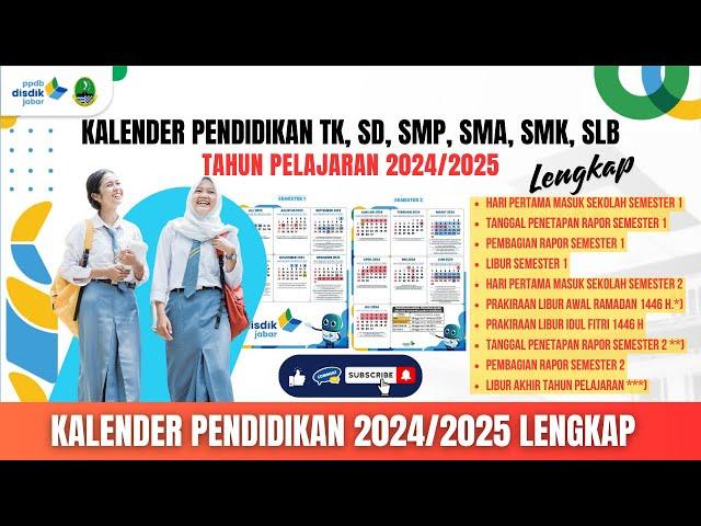 KALENDER PENDIDIKAN 2024 2025 TERBARU DAN LENGKAP