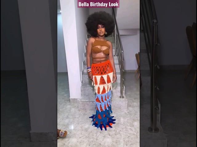 Bella Birthday Look#bellaokagbue #bellaandsheggz #sheggzandbellatoday #makeupshorts #makeup #afro