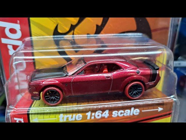 Auto World MIJO exclusive chevy silverado and Dodge Challenger Hellcat + ultra reds