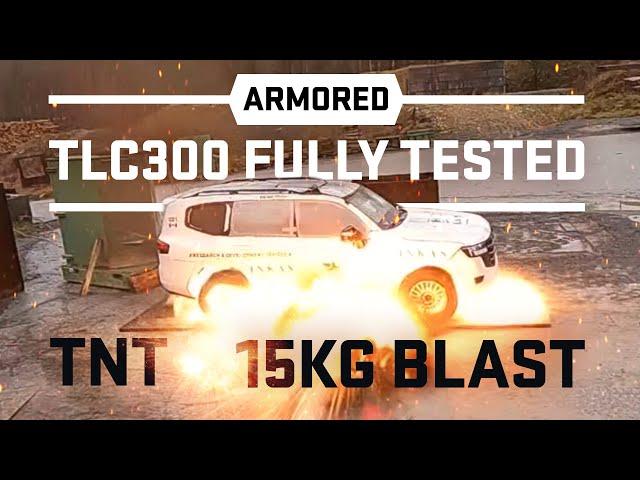 15kg of TNT vs. Armored Toyota Land Cruiser 300 | VPAM VR7 & ERV2010 Blast & Ballistic Testing