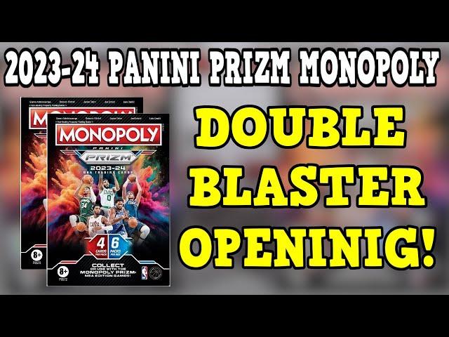 2023-24 Panini Prizm Monopoly Basketball DOUBLE Blaster Box Opening! These Are Fun!