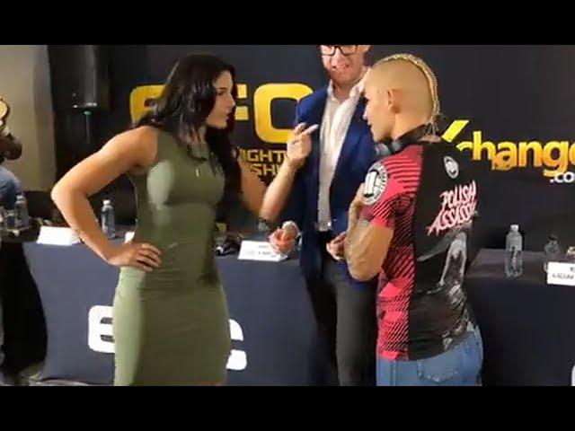 Cheyanne Vlismas vs. Karolina Wójcik - Press Conference Face-Off - (EFC 74) - /r/WMMA