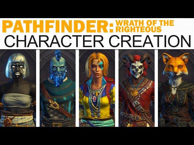 Pathfinder: Wrath of the Righteous Character Creation (Male & Female, Customization, Classes, More!)