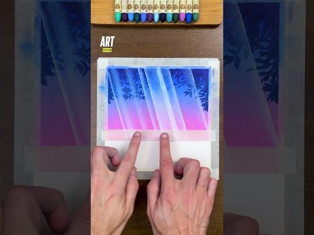 This gradient is amazing! Look how I make it  #drawingtutorial #oilpastel #pastelgradient #tutorial