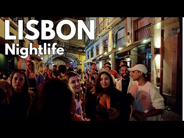 Vibrant Lisbon Nightlife 2023: Pink Street & TimeOut Market Lisboa  ASMR