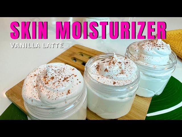 How To Make Whipped Body Butter VANILLA LATTE Skin Moisturizer Easy Beginner DIY Skincare Recipe