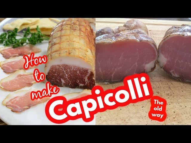 How to make Capicolli Lonzino the old way