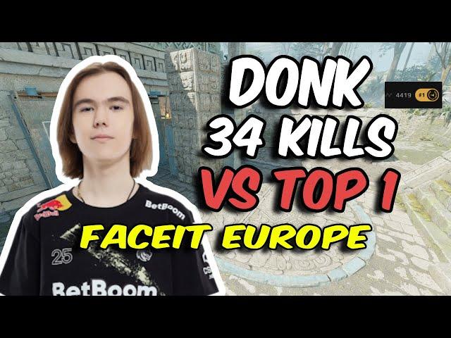 4000 ELO donk 34 Kills vs TOP 1 (Ancient) FACEIT Ranked Jan 6, 2025 | CS2 POV