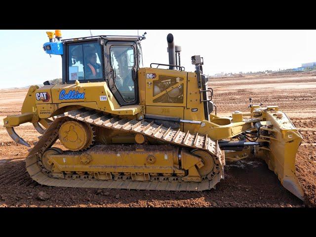 New CAT D6XE Dozer Operator's View